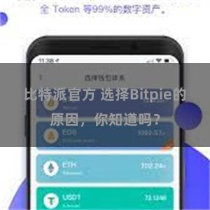 比特派官方 选择Bitpie的原因，你知道吗？