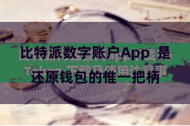 比特派数字账户App  是还原钱包的惟一把柄