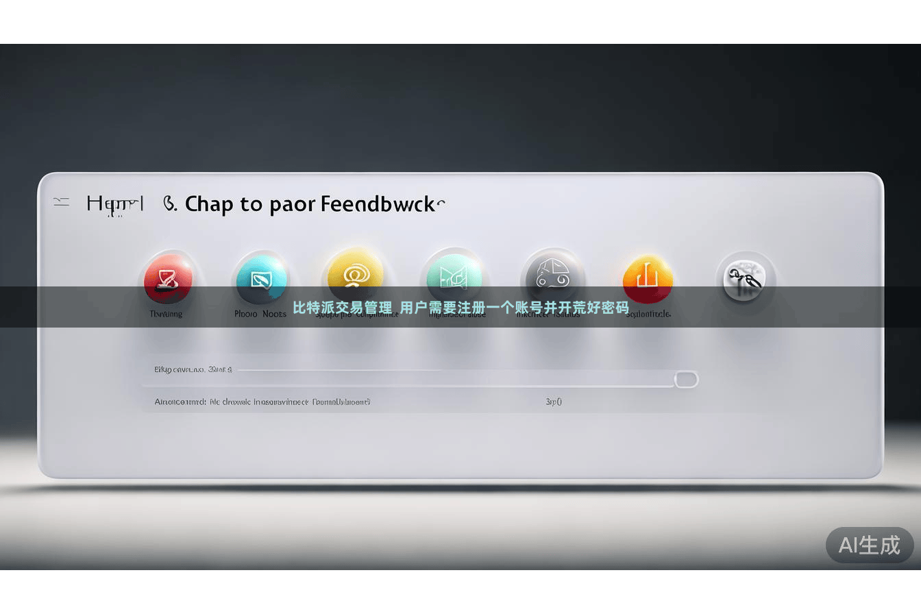 比特派交易管理  用户需要注册一个账号并开荒好密码